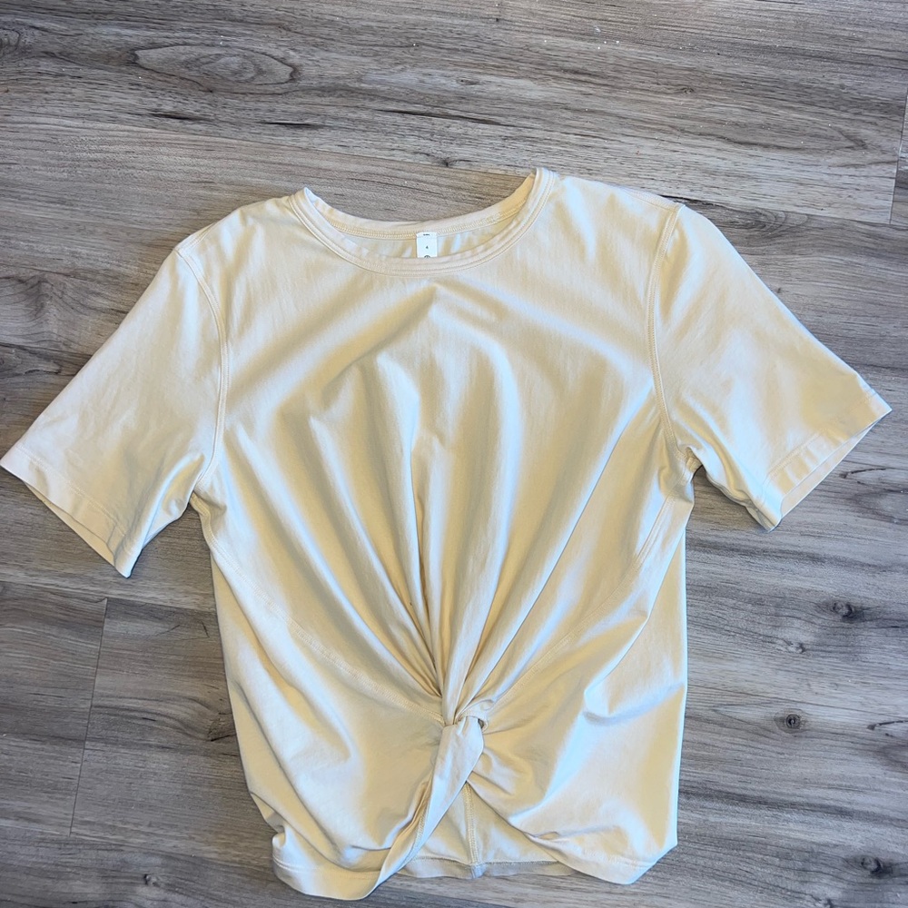 Lululemon Cresent Tee Natural Ivory